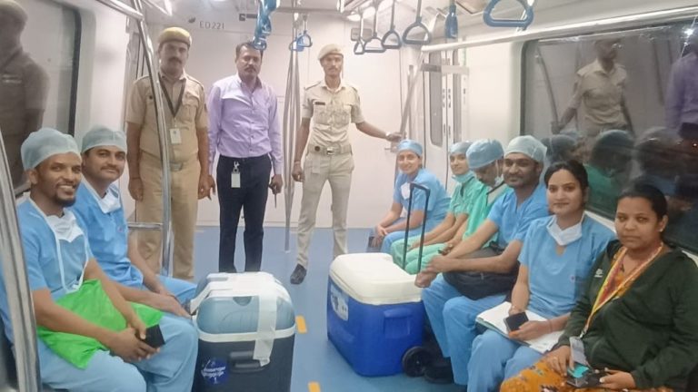 Message of life reached through Bangalore Metro, for the first time train became 'lifeline' for liver transplant