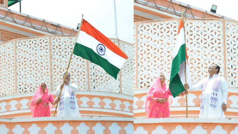 Har Ghar Tiranga Rajasthan: CM Bhajanlal Sharma hoisted the tricolor, appealed to join the 'Har Ghar Tiranga' campaign