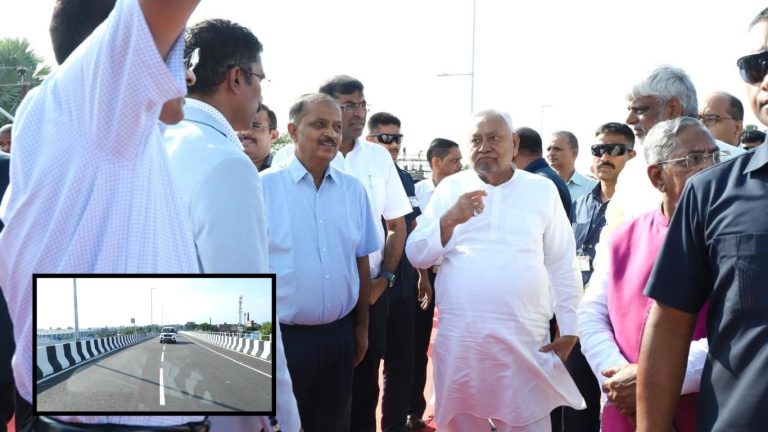 Nitish Kumar Inauguration: Nitish government's gift to the people of Bihar, inauguration of 6-lane Ganga bridge up-ramp in Patna