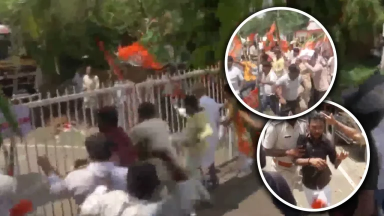 Rahul Gandhi Yatra: Chaos during Rahul Gandhi's yatra after his statement against PM Modi, clashes between BJP and Congress, many injured