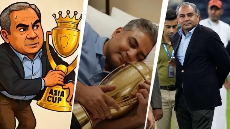 Pakistan PCB Chairman Mohsin Naqvi became the hero of memes, mocking the trophy theft.