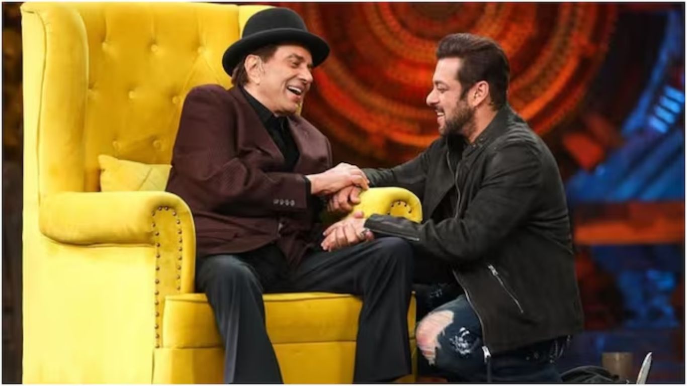 Salman Khan Emotional: Salman Khan gets emotional on Bigg Boss set remembering Dharmendra, emotional moment goes viral