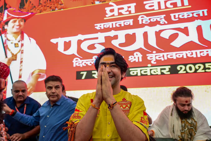 Sanatan Hindu Ekta Padyatra 2.0: What is not Sanatani is tension… Dhirendra Shastri inaugurated the Sanatan Hindu Ekta Padyatra 2.0 from Delhi.