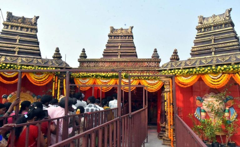 Vaikunta Ekadashi Celebration: Devotees gathered at Devanathaswamy Temple in Cuddalore during Vaikunta Ekadashi celebrations for Lord Vishnu worship