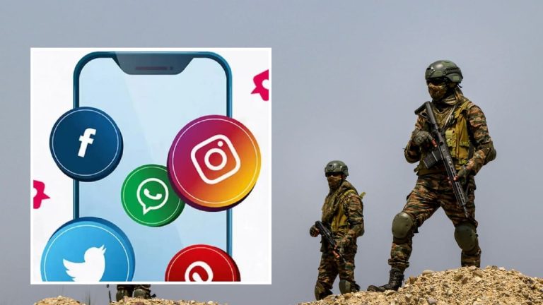 Indian Army soldiers using mobile phones under new social media rules