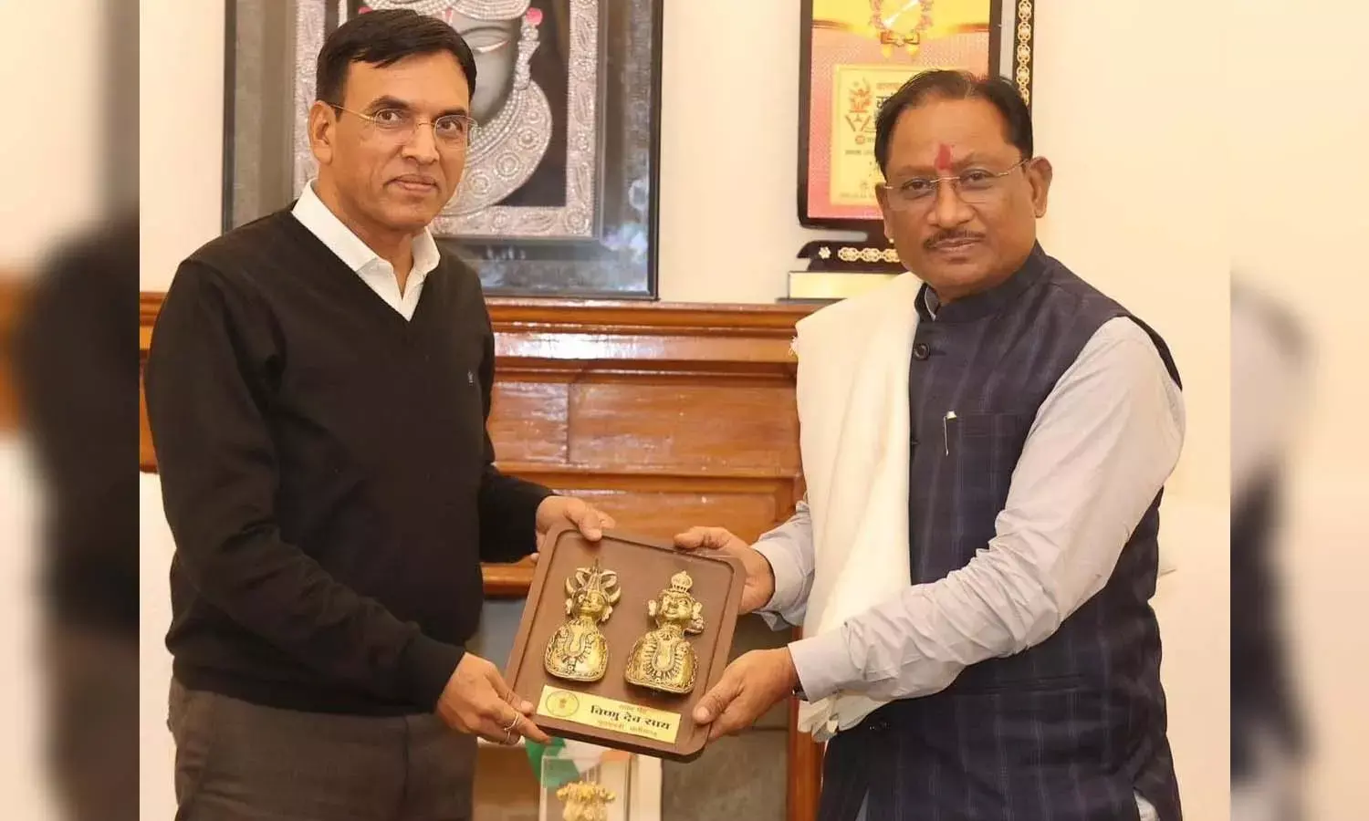 Chhattisgarh sports event: CM Vishnu Deo Sai meeting Union Sports Minister Mansukh Mandaviya regarding Khelo India Tribal Games 2026