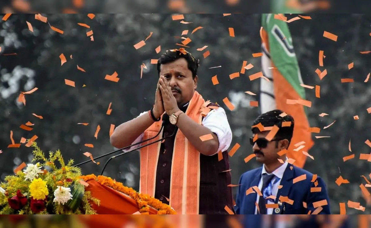 Nitin Naveen BJP President: Nitin Naveen filing nomination for BJP National President with senior BJP leaders present.