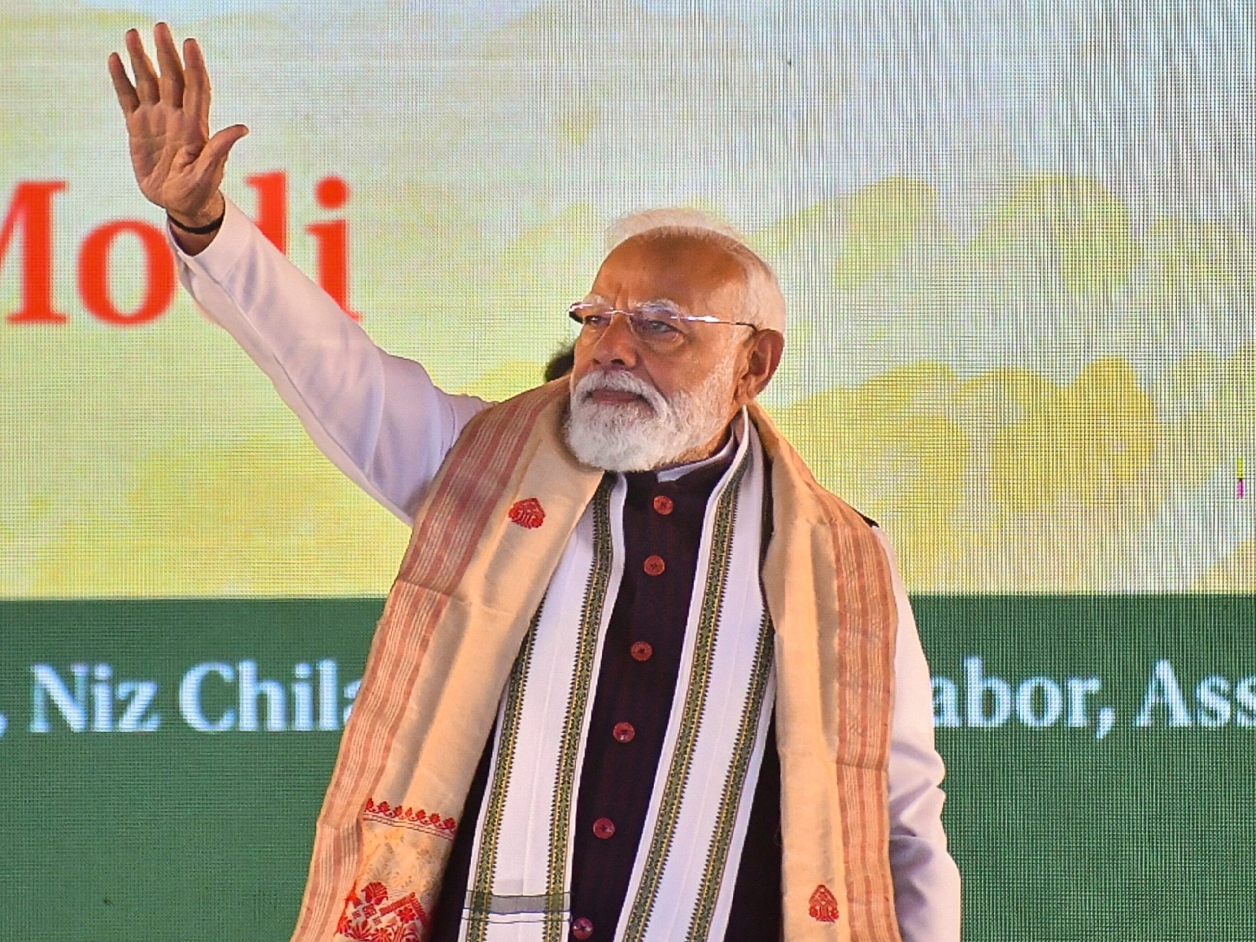 Prime Minister Narendra Modi addressing media on election results and governance vision