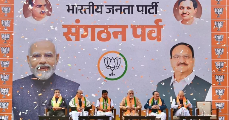 PM Modi-Nitin Nabin Gamcha Welcome: Prime Minister Narendra Modi and BJP Working President Nitin Nabin being welcomed with traditional gamcha at BJP headquarters in Delhi