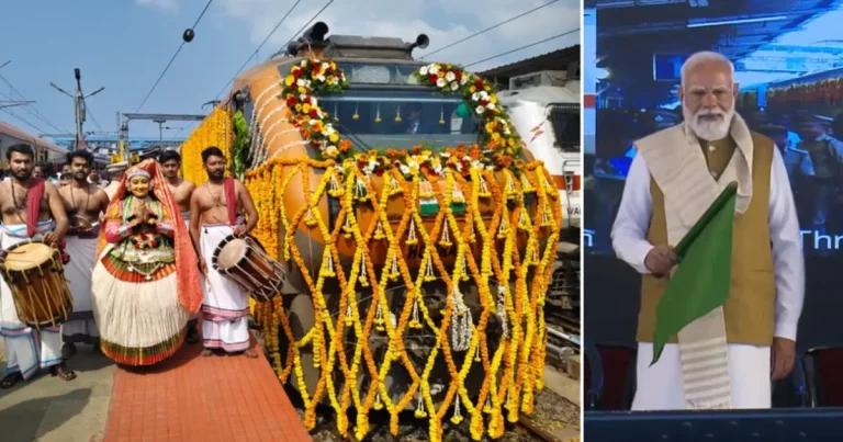 Amrit Bharat Express Launch: PM Modi flagging off Amrit Bharat Express trains in Thiruvananthapuram Kerala
