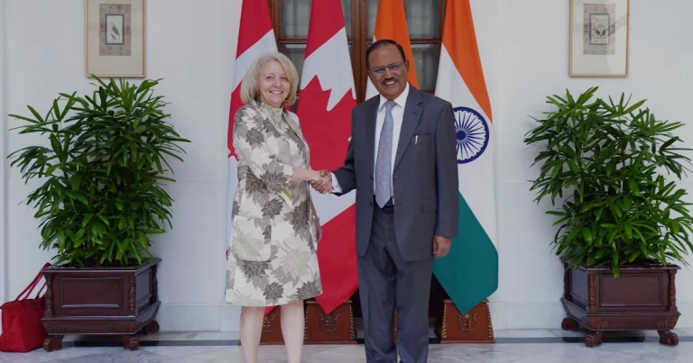 High-Level Security Talks: NSA Ajit Doval during high-level security talks in Canada with senior officials on India-Canada relations