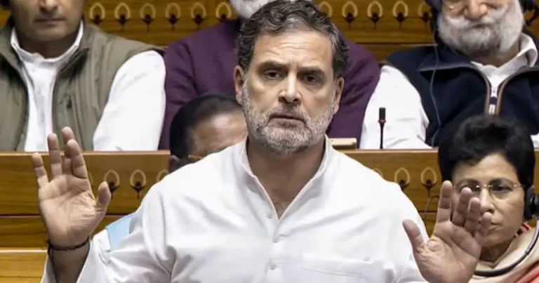 Congress vs BJP: Rahul Gandhi delivering a speech in Parliament as BJP leaders react strongly