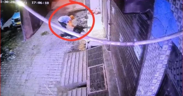 Delhi CCTV Robbery Incident: CCTV footage showing two youths stealing a mobile phone from an injured man lying on a Delhi street