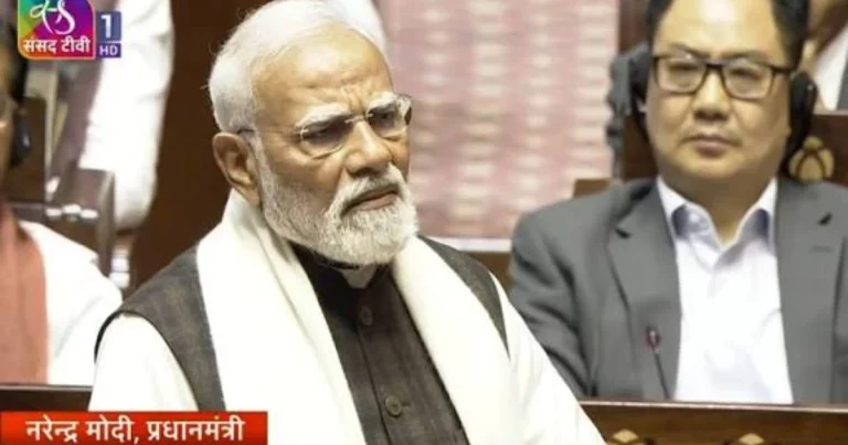 PM Modi Slams Opposition: PM Narendra Modi speaking in Rajya Sabha on President Droupadi Murmu address controversy