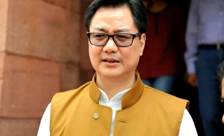 Kiren Rijiju Rahul Gandhi Clash: Union Minister Kiren Rijiju giving statement on Rahul Gandhi and Congress MPs in Lok Sabha