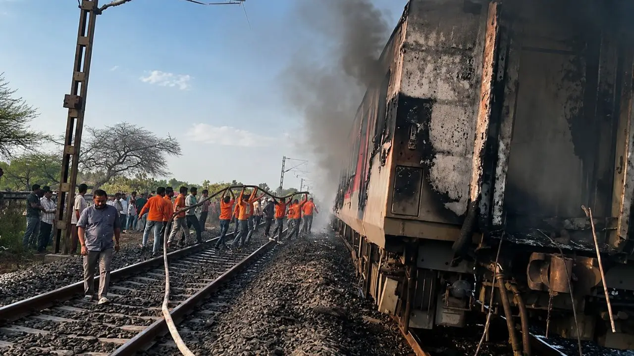 Rajdhani Express Fire Incident
