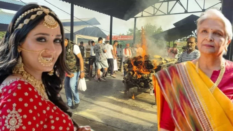 Twisha Sharma Death Mystery: CBI officers investigating Twisha Sharma death mystery outside former judge Giribala Singh’s residence in Bhopal.