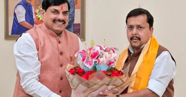 Mohan Yadav Nitin Nabin Meeting Delhi