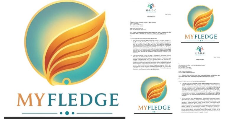 NSDC Legal Notice to Myfledge