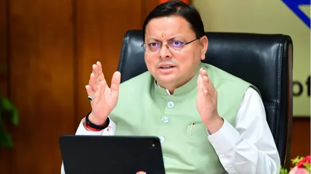 Uttarakhand Development Projects: Chief Minister Pushkar Singh Dhami reviewing major Uttarakhand development projects during a high-level meeting in Dehradun