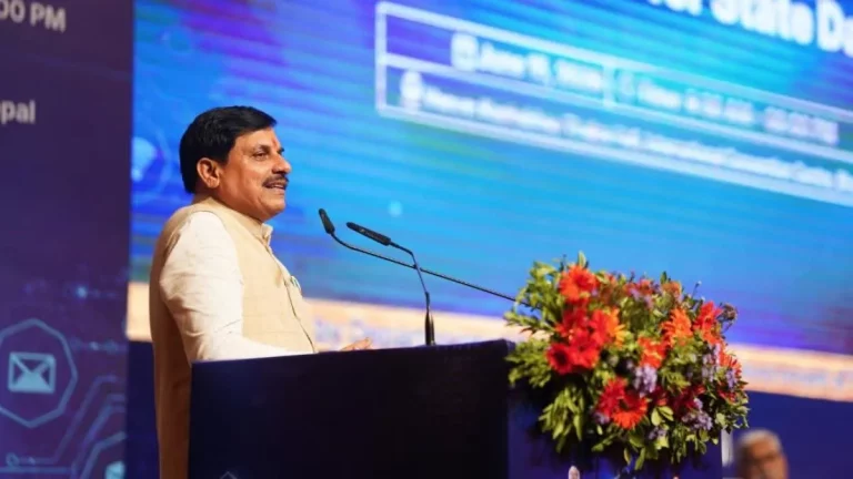 Mohan Yadav Cyber Security Workshop: Madhya Pradesh Chief Minister Mohan Yadav addressing the Cyber Security Workshop in Bhopal and announcing a new cyber security research center.