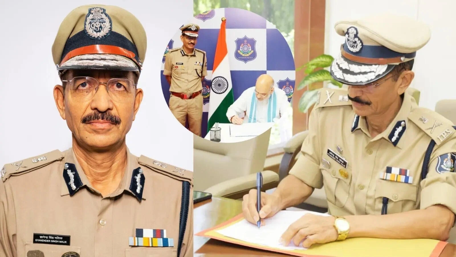 GS Malik Gujarat DGP: GS Malik taking charge as Gujarat DGP in Gandhinagar after serving as Ahmedabad Police Commissioner.