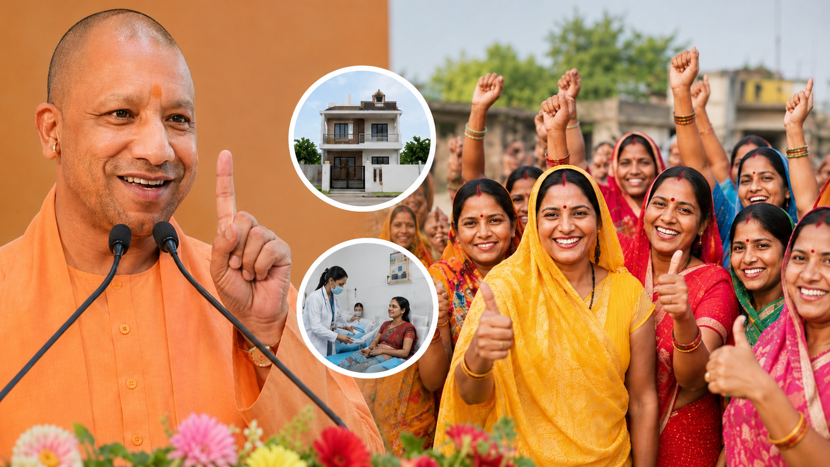 Housing and Healthcare Scheme UP 2026: CM Yogi unveils major women welfare initiative in Uttar Pradesh offering housing and healthcare benefits.