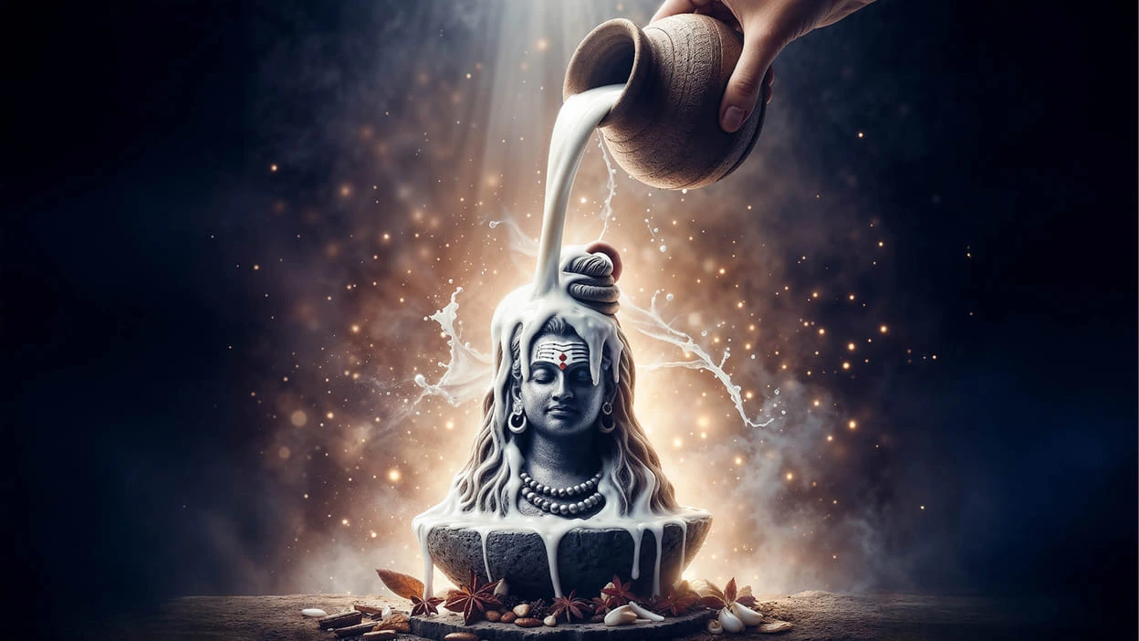 Jyeshtha Shivratri 2026: Devotees offering prayers in front of the divine idol of Lord Shiva and Goddess Parvati, symbolic view of the rare Gauri Yoga on Jyeshtha Shivratri 2026.