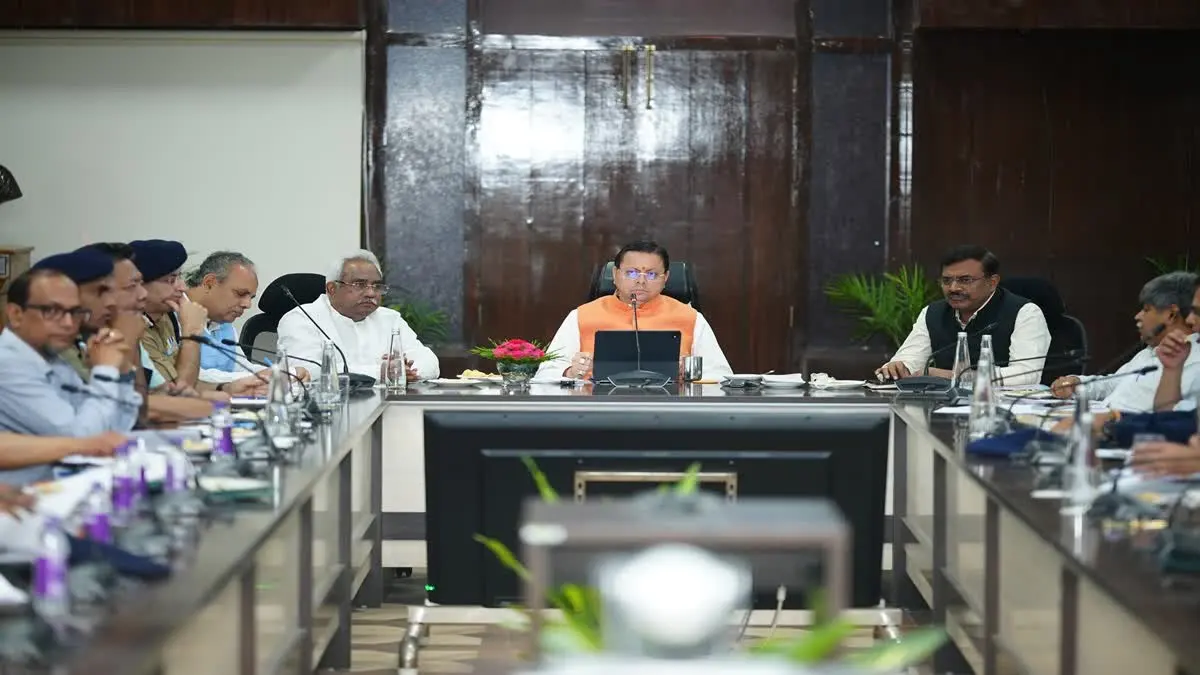 Uttarakhand Monsoon Preparedness: Chief Minister Pushkar Singh Dhami chairs a high-level meeting on Uttarakhand Monsoon Preparedness at the Secretariat.