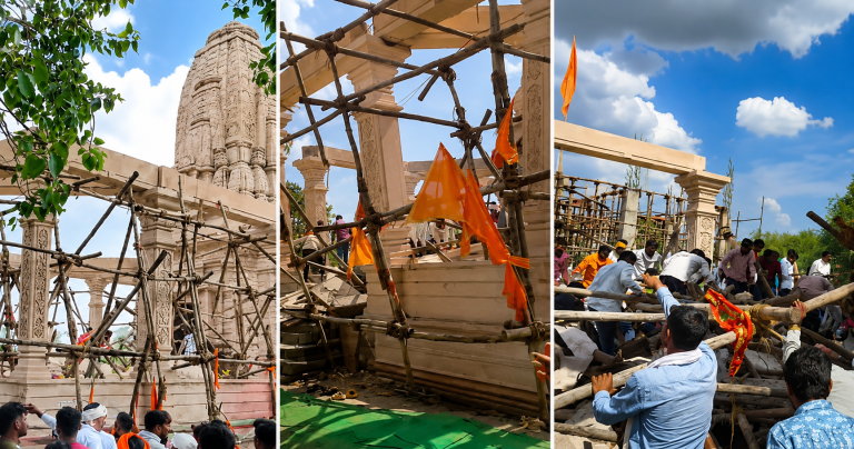 Parbhani Hanuman Temple Roof Collapse: Parbhani Hanuman Temple Roof Collapse rescue operation after construction hall roof collapsed in Maharashtra, killing 7 devotees and injuring 25 others.