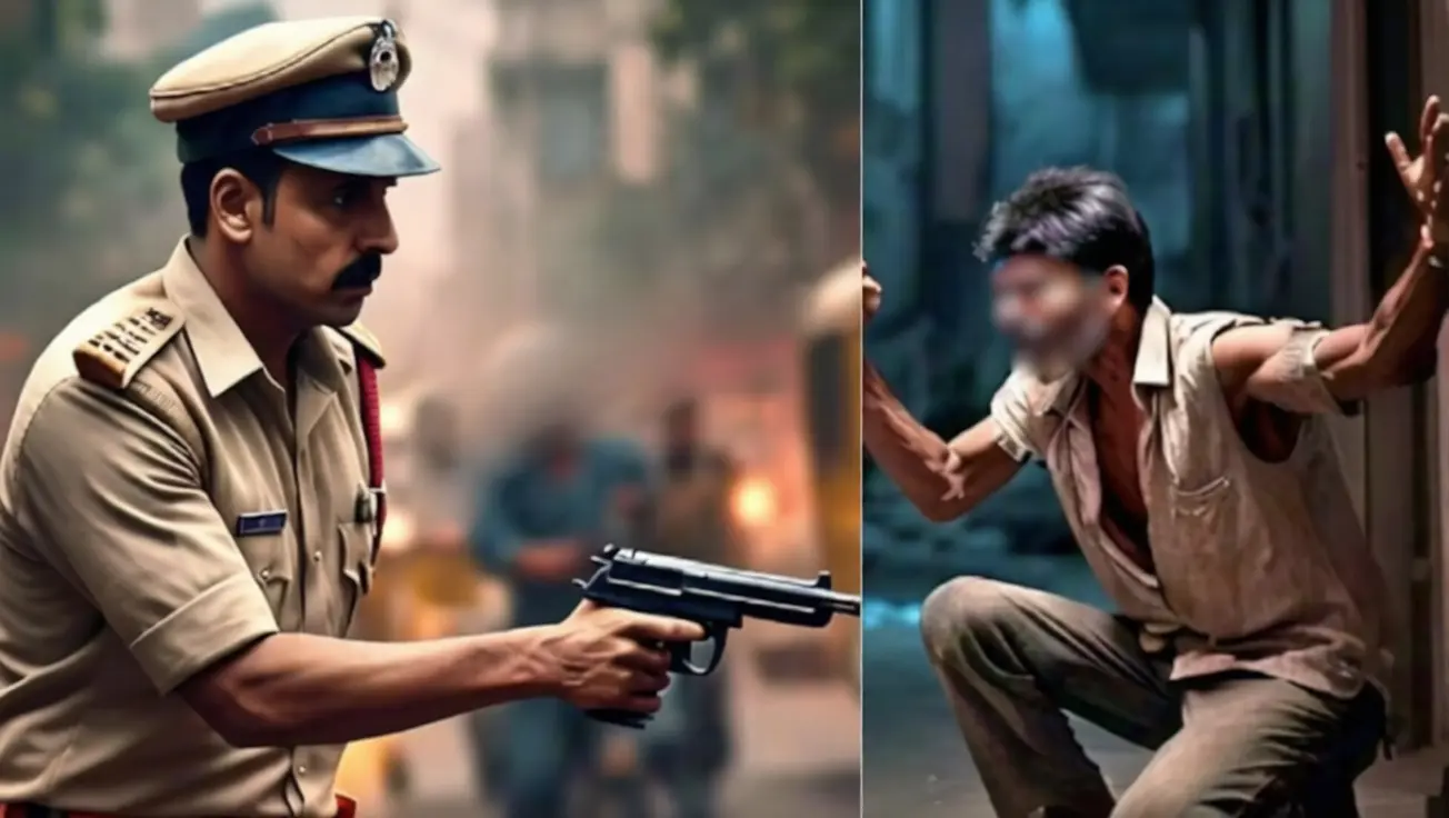 Contract Killer Bhanu Pratap Singh Encounter: STF personnel during operation against wanted criminal Bhanu Pratap Singh in Ayodhya encounter case