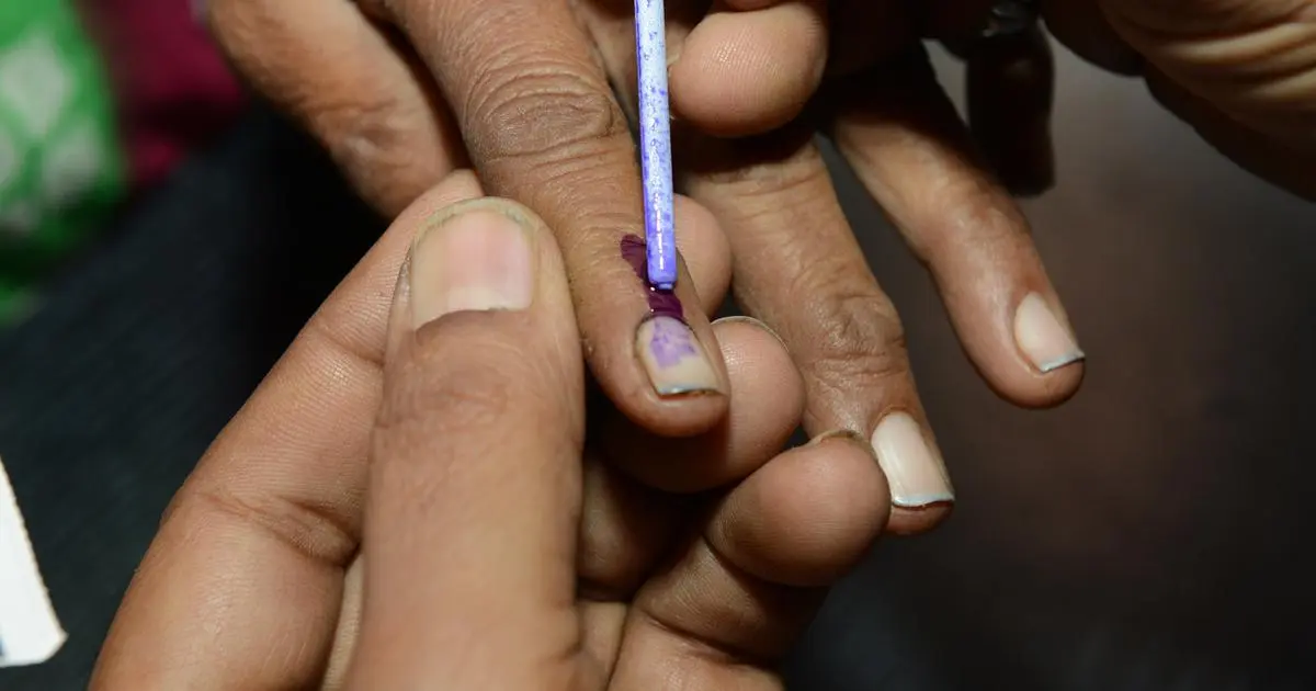 Uttarakhand Urban Local Body Elections: Voters standing in queue at polling station during Uttarakhand Urban Local Body Elections in Narendra Nagar, Pati and Gadhinegi.