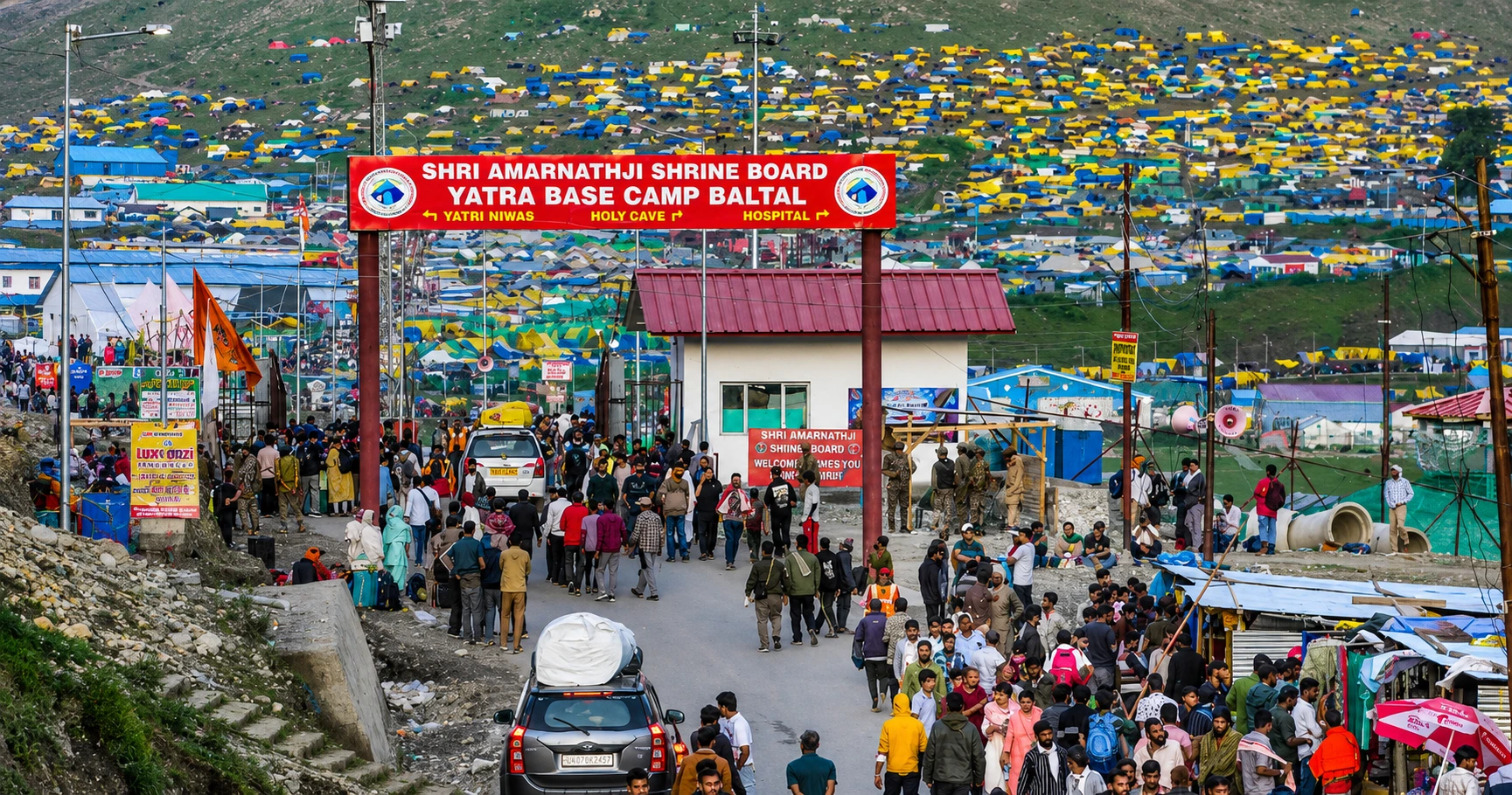 Amarnath Yatra 2026 First Batch: First Batch departing from Bhagwati Nagar base camp in Jammu amid tight security and chants of Bam Bam Bhole.