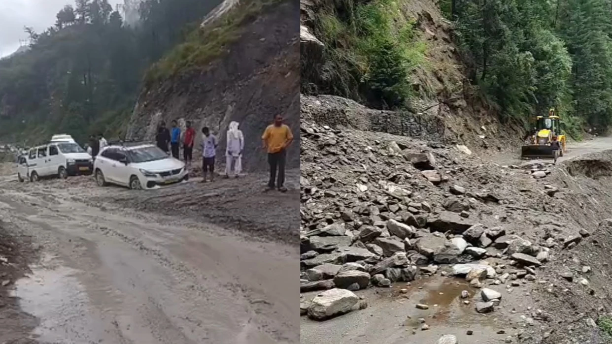Char Dham Yatra Monsoon 2026 Pilgrims walking towards Kedarnath and Badrinath amid heavy rainfall and landslide-prone routes.