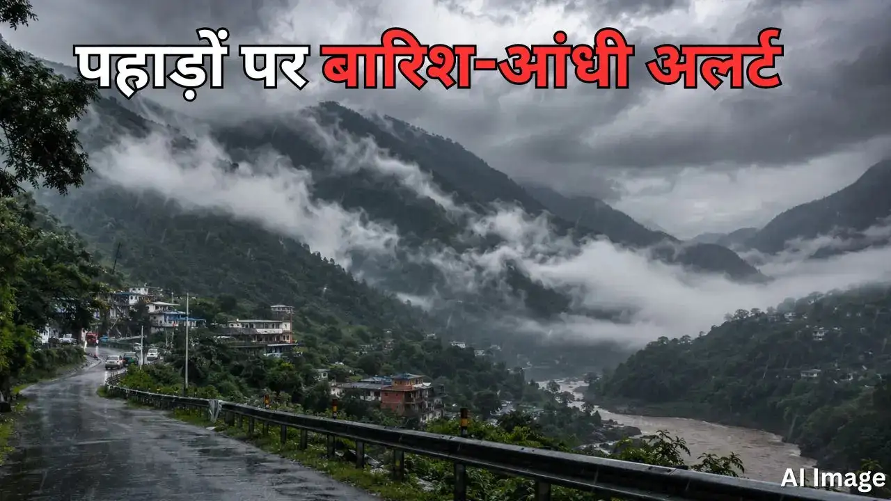 Pilgrims on the Char Dham Yatra route in Uttarakhand amid heavy rain and landslide alert