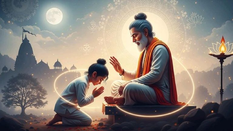 Guru Purnima 2026 celebration with devotees seeking blessings from their Guru