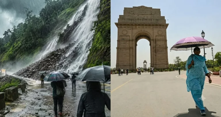 India Weather Alert: IMD weather update showing heavy rainfall alert for Himachal Pradesh, Uttarakhand, Bihar, Chhattisgarh, Rajasthan and humid weather conditions in Delhi.