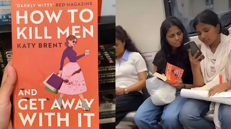 Metro Viral Video: Woman reading How to Kill Men and Get Away With It book inside a metro train as the Metro Viral Video goes viral on social media.
