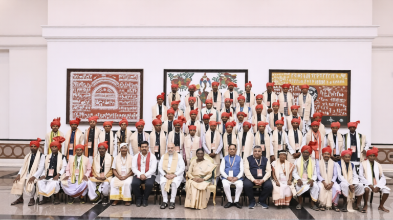 Bastar Pandum 2026: President Droupadi Murmu welcomes Bastar Pandum 2026 tribal delegation at Rashtrapati Bhavan