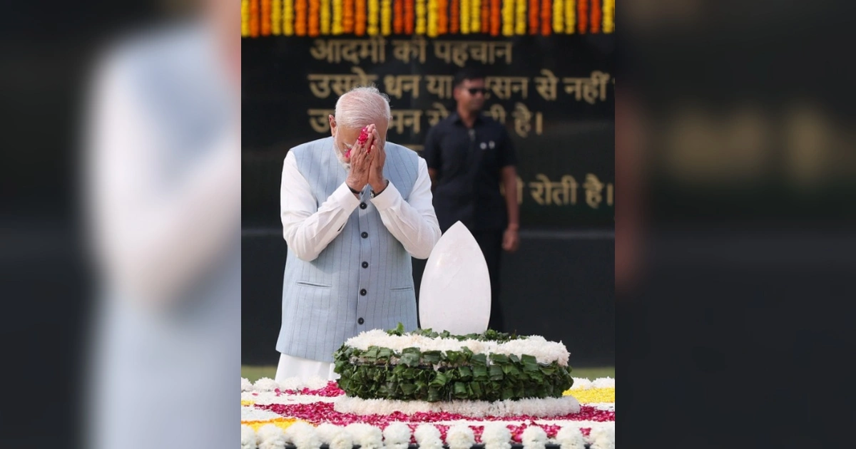 Atal Bihari Vajpayee Death Anniversary: PM Modi pays tribute to former Prime Minister Atal Bihari Vajpayee on his eighth death anniversary at Sadaiv Atal memorial