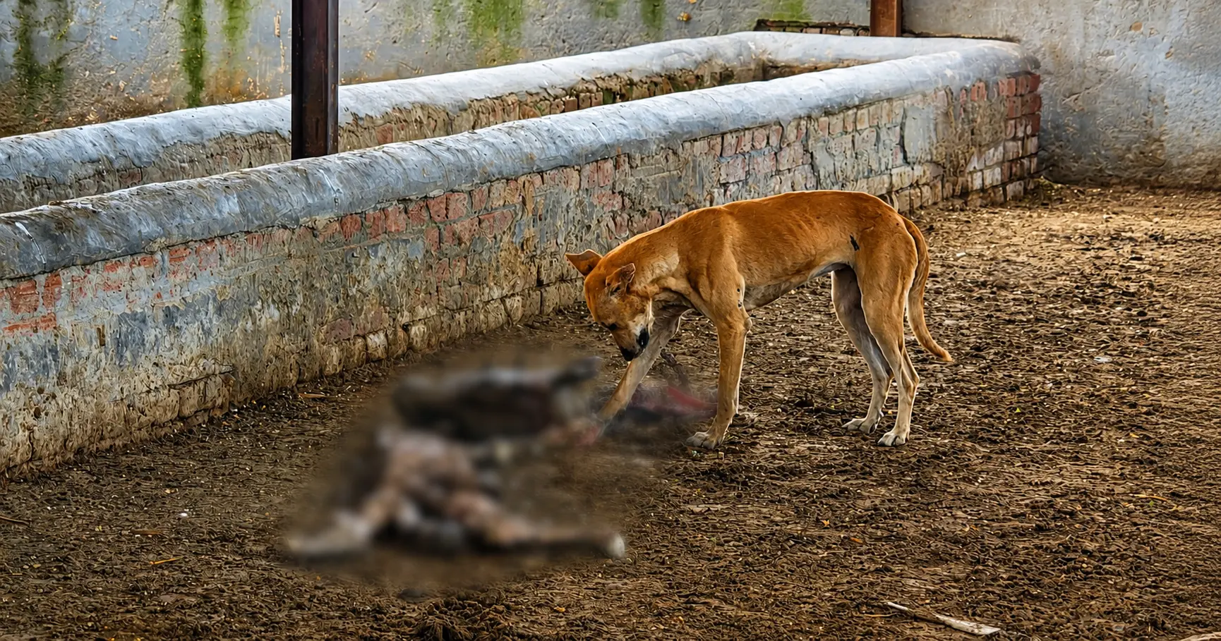 Cow Shelter Negligence: Koda Shamshabad temporary cow shelter showing poor conditions and cattle suffering due to alleged lack of food, water and care