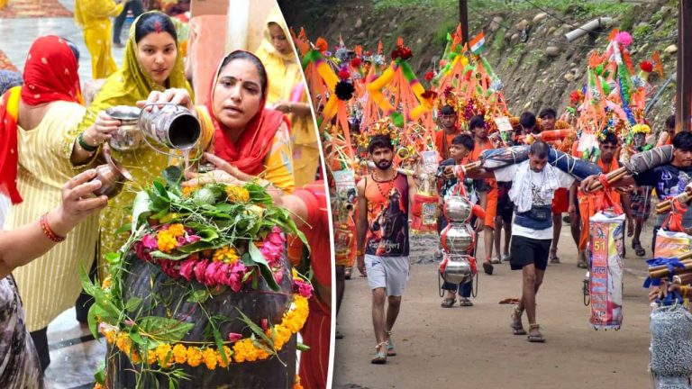 Kanwar Yatra Rules: Kanwariyas carrying holy water for Lord Shiva during Sawan Kanwar Yatra