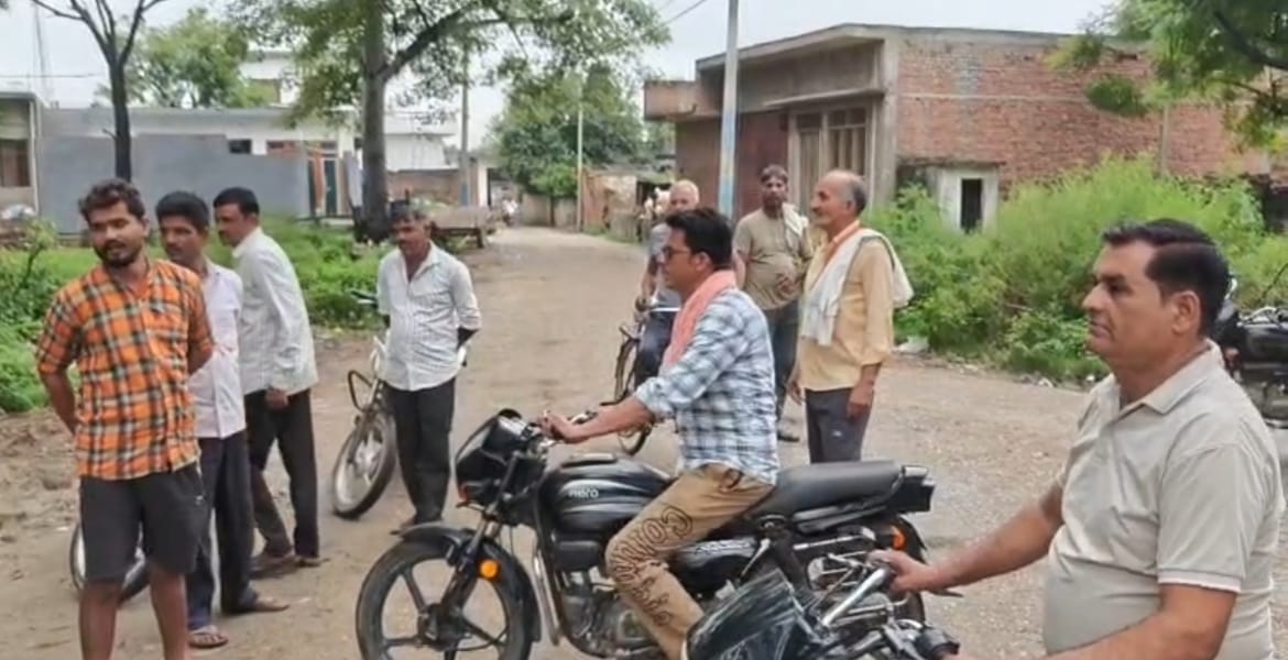 Nawada Tula Bijnor Development:Nawada Tula village in Bijnor showing newly developed roads, LED lights, cleanliness and other development works