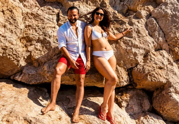 Saif Ali Khan Birthday: Saif Ali Khan and Kareena Kapoor posing together in photos shared on Saif Ali Khan's birthday