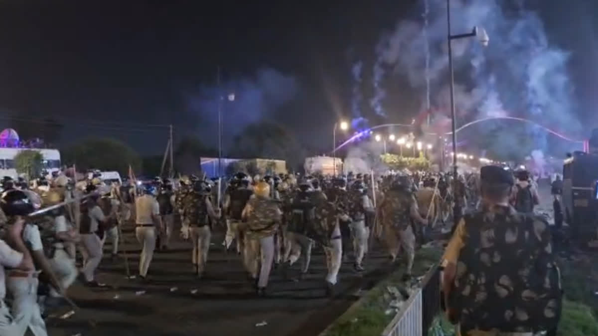 Ambala Protest on NH-44 as police use tear gas during clash with Sikh protesters