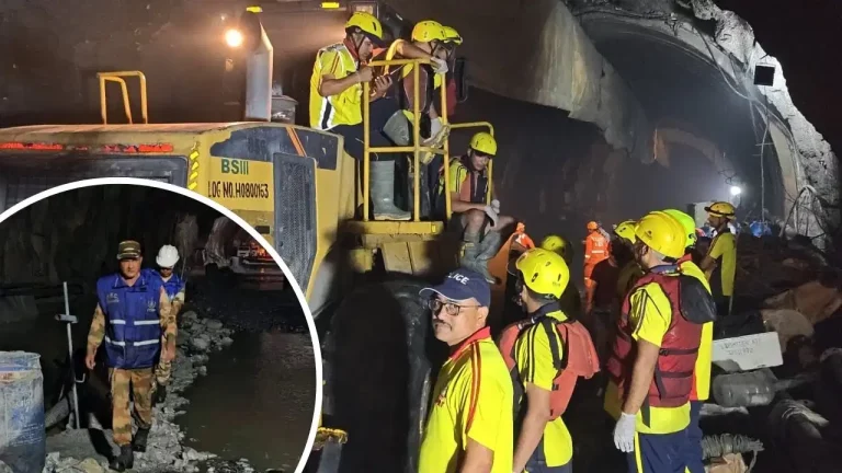 Chamoli Tunnel Accident rescue operation as teams search for 2 missing workers in Peepalkoti