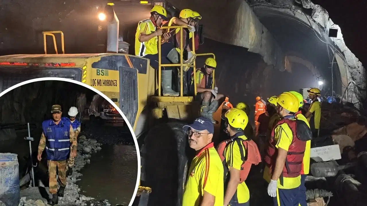 Chamoli Tunnel Accident rescue operation as teams search for 2 missing workers in Peepalkoti