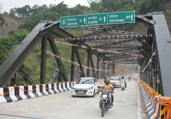 Double Lane Bridge: CM Pushkar Singh Dhami inaugurates 120 Meter Double Lane Bridge over Sher Nala in Haldwani