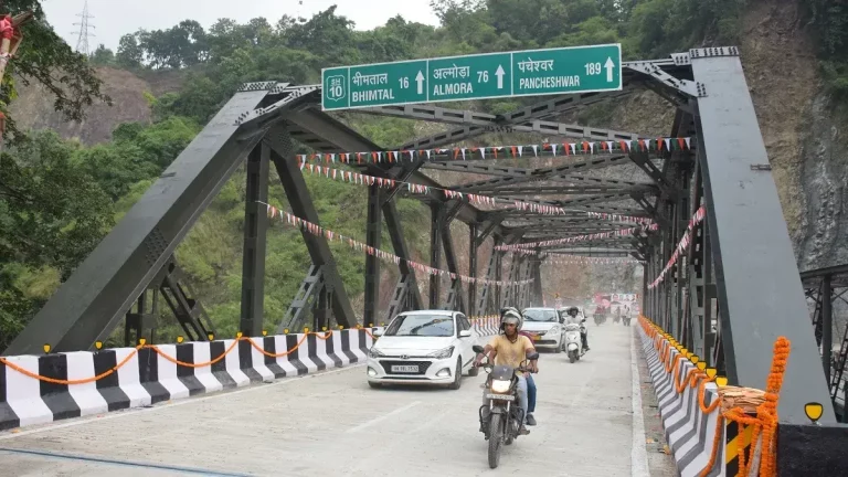 Double Lane Bridge: CM Pushkar Singh Dhami inaugurates 120 Meter Double Lane Bridge over Sher Nala in Haldwani